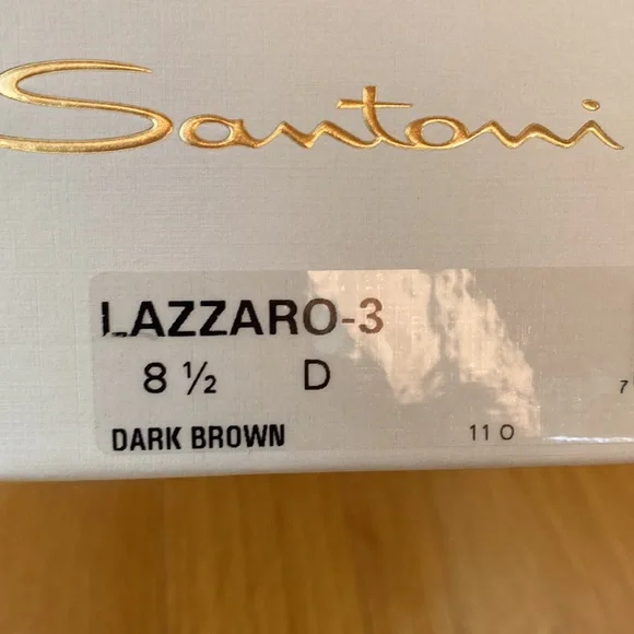 Santoni Lazaro 3 Size 8 1/2 Dark Brown BRAND NEW display picture 2